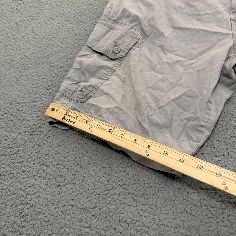 Calvin Klein Cargo Shorts Mens Size 38 Grey Ripstop Casual Utility Outdoor
